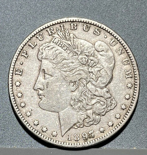 1897-O モルガン銀貨 26.6g 90%銀 ニューオーリンズ鋳造 未流通