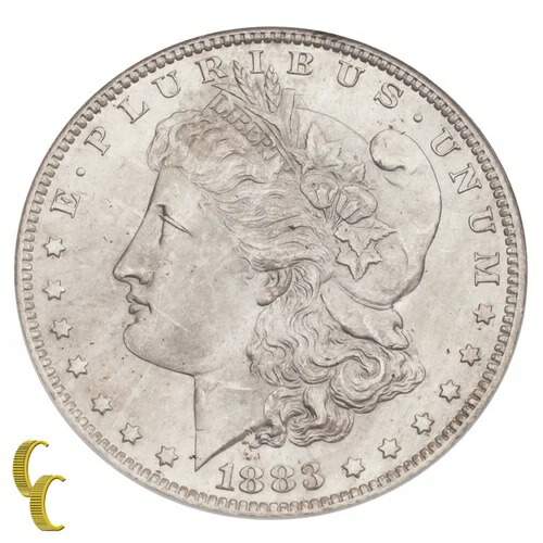 1883-O モルガン銀貨 1ドル NGC MS64 鑑定