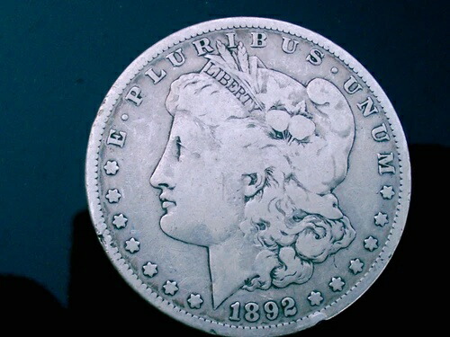 1892-S モルガン銀貨 124年以上前のもの / アメリカ合衆国の歴史の一部 93,500円
