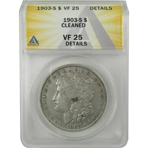 1903年 S モルガン・ダラー VF 25 詳細 ANACS シルバー 1ドルコイン SKU:I21742