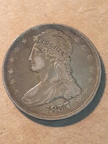 1837年製 キャップドバスト ハーフドル