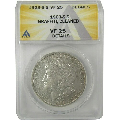 1903年 S モルガン・ダラー VF 25 詳細 ANACS シルバー 1ドルコイン SKU:I21740