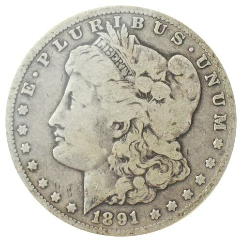 1891-CC モルガン ダラー (VG) 93,500円