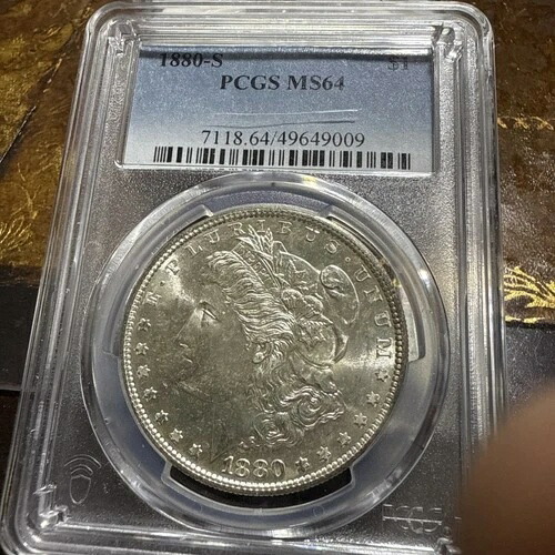 1880-S モルガン銀貨 PCGS MS64 (34)