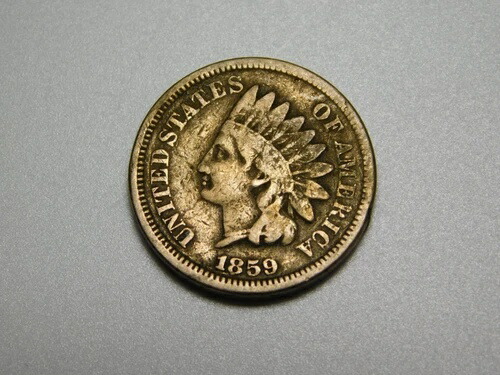 古いアメリカの硬貨 1859年 インディアンヘッド セントペニー 93,500円