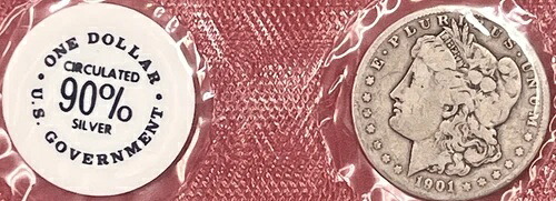 1901年 O モルガン・ダラー GSA ソフトパック入り COA 付き