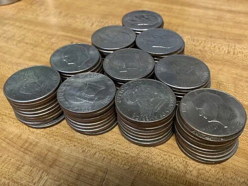 アイゼンハワー（IKE）米ドル硬貨 100枚セット 流通状態 1971-1978年