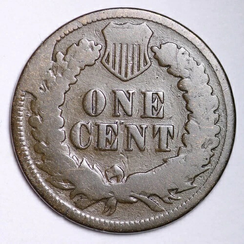 1872年インディアンヘッドセントペニーリバースCUD!! チョイスグッドW4 RFK