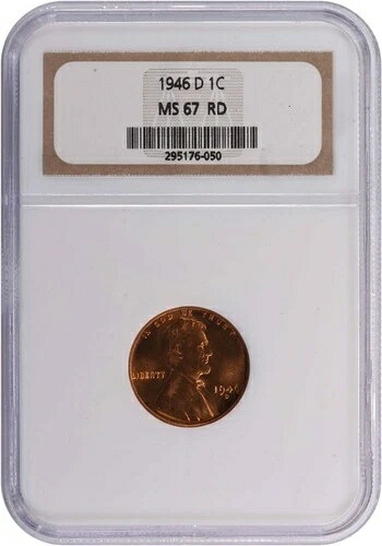 1946-D/D リンカーン セント RPM 4 MS67RD NGC