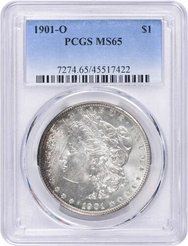 1901-O モルガン銀貨 MS65 PCGS