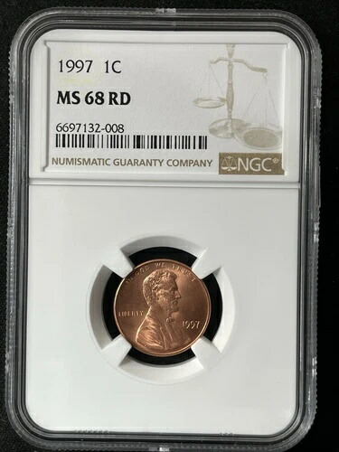 1997 1C RD リンカーン記念館 1セント NGC MS68RD 6697132-008