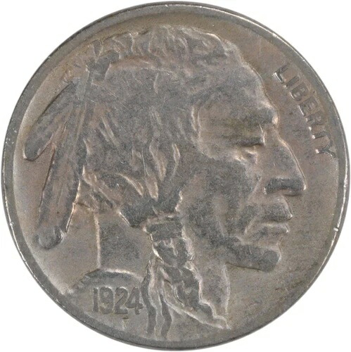 1924-S バッファローニッケル VF 未認定 #850