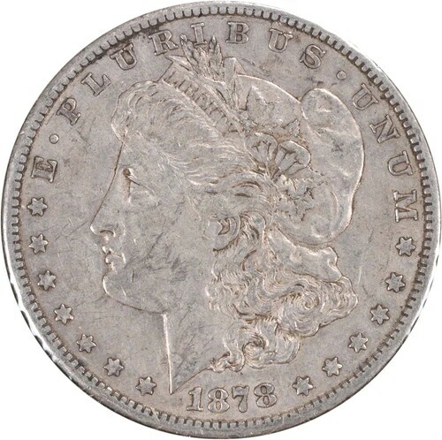 1878-CC VAM 24 モルガン銀貨 ダブルリーフ EF 未認定 #932｜WORLD RESOURCE【QUEEN店】