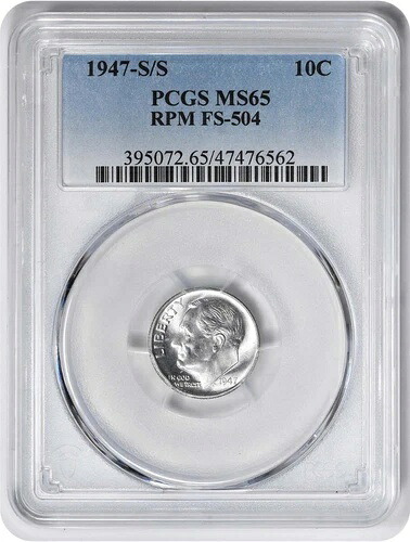 1947年S/SルーズベルトダイムRPM FS-504 MS65 PCGS｜WORLD RESOURCE【QUEEN店】