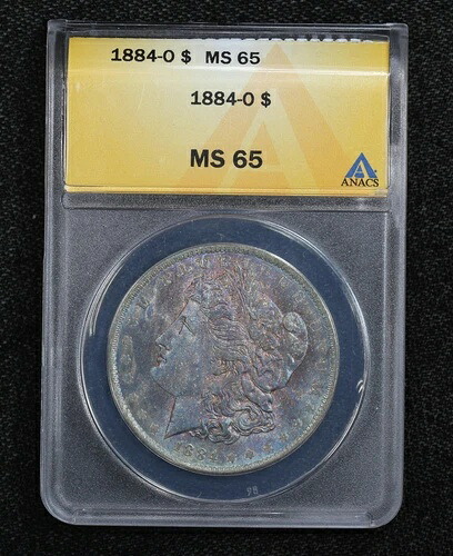 1884-O モルガン・ダラー ANACS MS-65 トーン 1IJ7