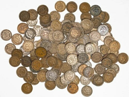 1959-1909年 混合日付インディアンヘッドペニーコイン 139枚セット 美品(F) 状態のみ｜WORLD RESOURCE【QUEEN店】