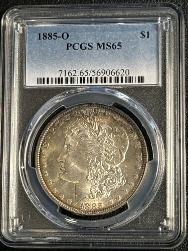 1885 O モルガン銀貨 PCGS MS-65