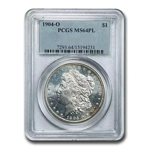 1904-O モルガン・ダラー MS-64 PL プルーフ（PCGS 相当）