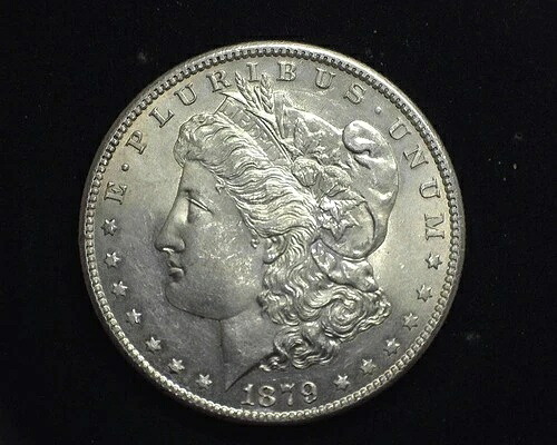 HS&C: 1879 S モーガン シルバー ダラー BU ジェム - 米国コイン