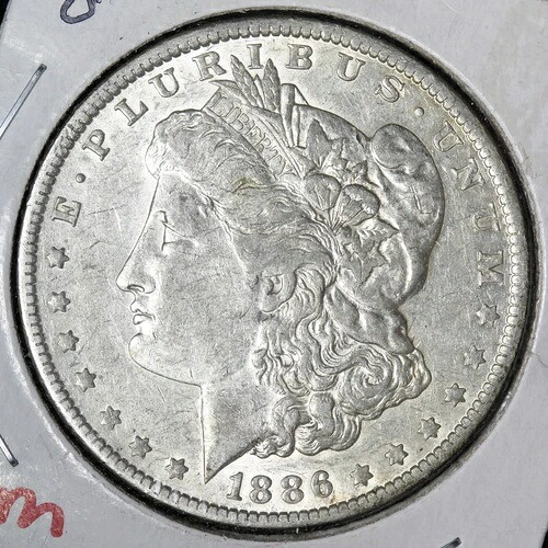 1886-O モルガン銀貨 AU E216 JPM