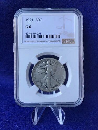 1921年 歩く自由の女神シルバーハーフドル 50c \\\