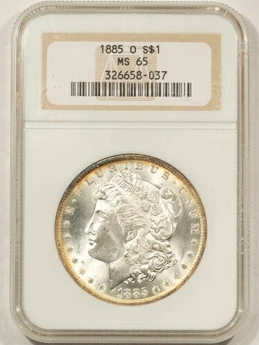 1885年-O $1モーガンドル-NGC MS-65 フラッシュ&プリティ!-