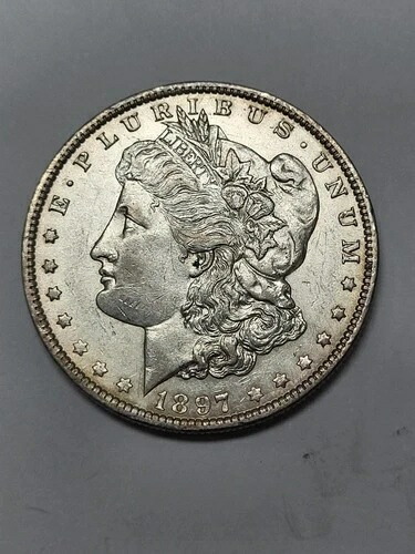1897年 Oモーガンシルバードル ほぼ未流通 ナイスラスター!!-