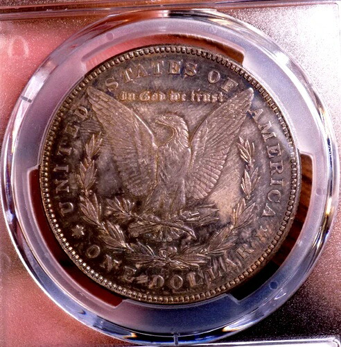 モーガン シルバー ドル 1878 7/8 TF PCGS AU 55++++ アンダーグレード 外観 UNC カラー!!