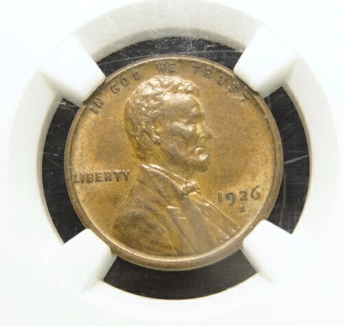 1926年-S リンカーンウィートセント AU55 NGC-