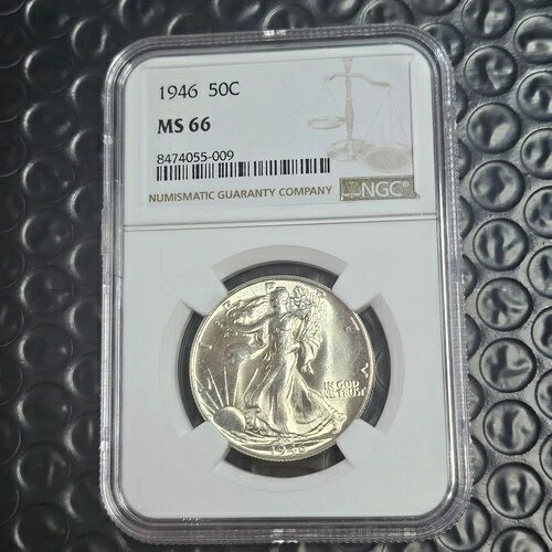 1946-P ウォーキング・リバティ ハーフダラー シルバー NGC MS66