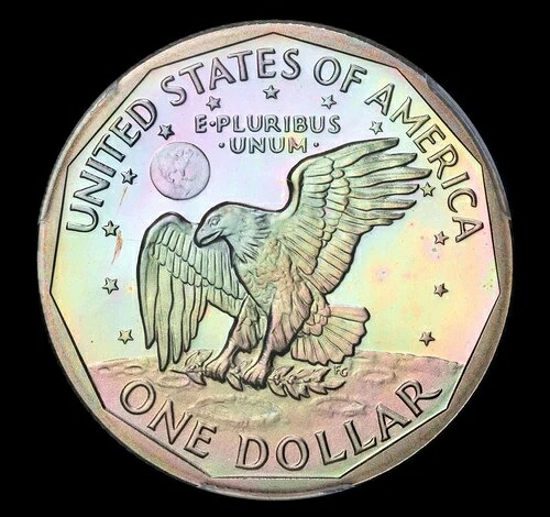 1979年 S スーザン・B・アンソニー ドル PCGS プルーフ 66 DCAM ジェントルトーニング カラフルトーン