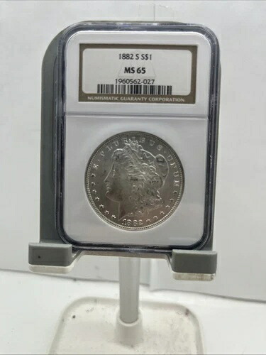 1882年 S モルガン銀貨 NGC MS 65