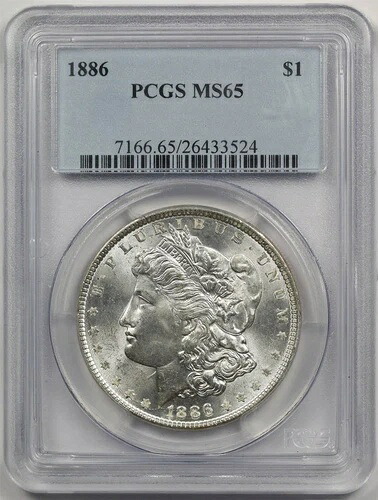 1886年 $1 PCGS MS 65 モーガンシルバー ドル -