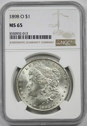 1898-O $1 NGC MS 65 モルガン銀貨