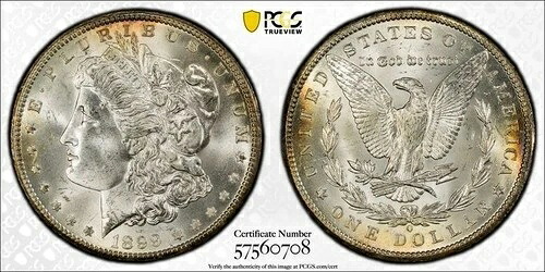 1899-O 1ドル銀モルガンドル PCGS MS 65 #0708