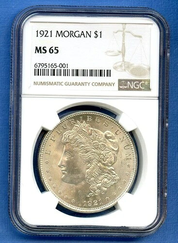 1921年 P NGC MS65 モーガンドル $1 US代わり同様 シルバーコイン 1921-P MS-65 -