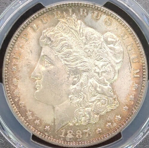 1887年 モーガンドル シルバーコイン PCGS MS65 $1 US (S115)-