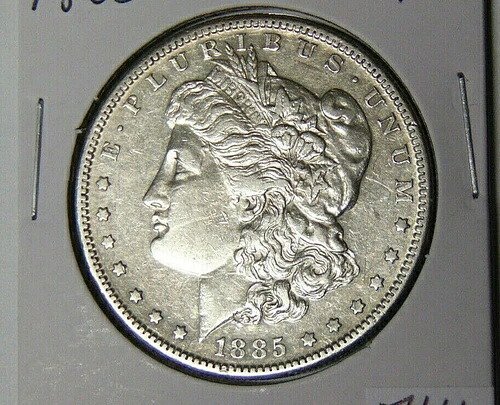 AU 詳細 1885-S モルガン銀貨 約未使用 サンフランシスコ (61521)