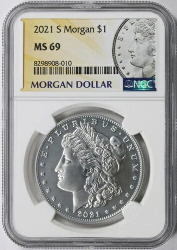 2021-S モルガン銀貨 1ドル NGC MS69
