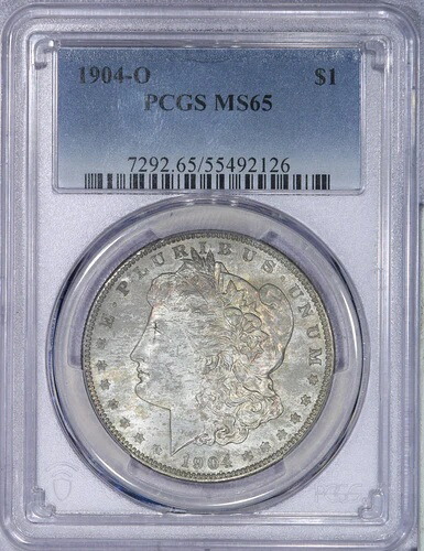 1904年-O モーガンシルバードル $1 PCGS MS65-美しいオリジナルコイン!-