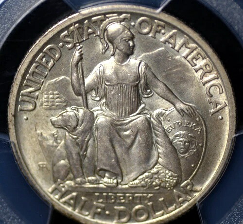 1935年 S サンディエゴ記念ハーフドル PCGS MS 64 オールホワイト、クリーン、ウェル-