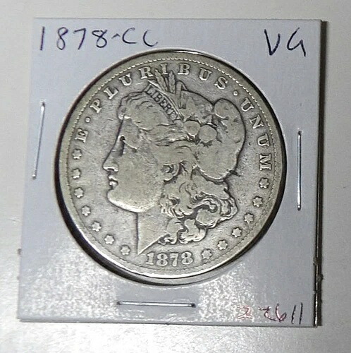 1878-CC モルガン銀貨 VG カーソンシティ造幣局ドル (91925)