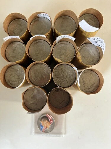 1971年 - 1998年 - 270 ケネディ 1/2ドル流通 P&D同様コイン - $135 フェイス-