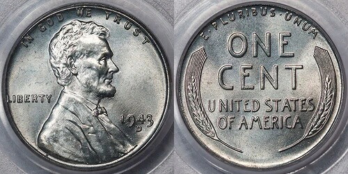 1943年-D リンカーン セントグレード PCGS MS67-