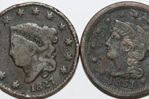 1827年-P・1851年-P（環境被害）大型セントグレードファイン（NUM6264）-