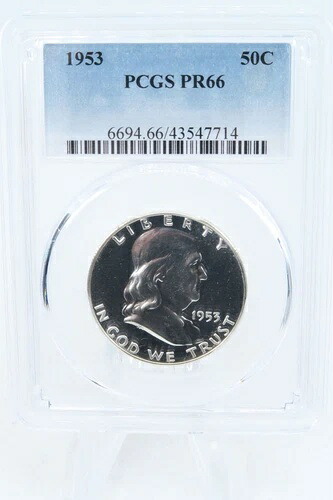 1953-P PCGS PR66 フランクリン ハーフダラー プルーフ 50セント