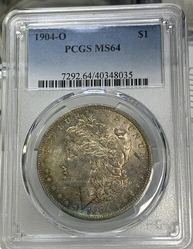 1904年 -O モーガンドル PCGS MS64 モンスタートーニング-