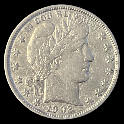 1902年 バーバーハーフドル 50C-洗浄済 - 0078-