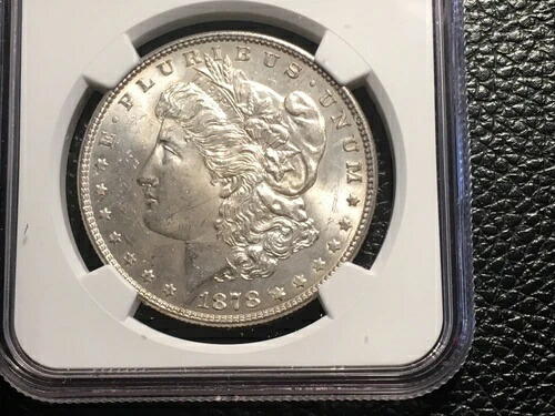 1878年 7 TF Rev.of 78 モーガンドル NGC 62 Unc. 素敵なオリジナルコイン-