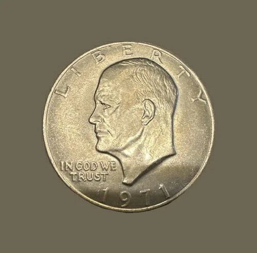 1971年 US アイゼンハワードルコイン代わり同様-